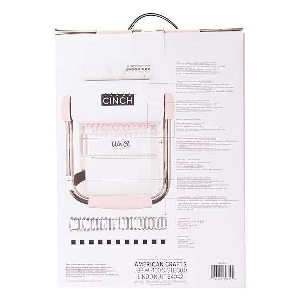 We R Memory Keepers Create Professional Books with We R Memory Keepers Cinch Binding Machine 2 - Easy Use, Pink/White, Compatible with Wire & Spiral Coils - View 5 of 11