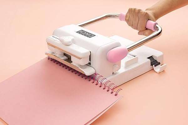 We R Memory Keepers Create Professional Books with We R Memory Keepers Cinch Binding Machine 2 - Easy Use, Pink/White, Compatible with Wire & Spiral Coils - View 9 of 11