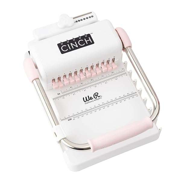 We R Memory Keepers Create Professional Books with We R Memory Keepers Cinch Binding Machine 2 - Easy Use, Pink/White, Compatible with Wire & Spiral Coils - View 2 of 11