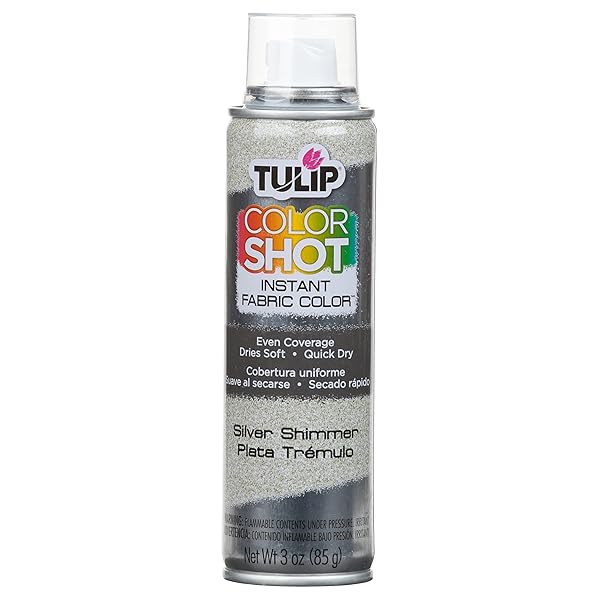 TULIP Buy Tulip ColorShot Instant Fabric Color 3oz - Silver Shimmer for Vibrant DIY Projects - View 3 of 9