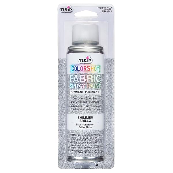 TULIP Buy Tulip ColorShot Instant Fabric Color 3oz - Silver Shimmer for Vibrant DIY Projects