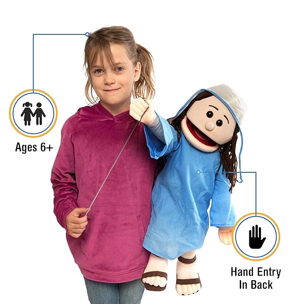 Silly Puppets 25 Inch Mary Full Body Bible Character Puppet for Christian Ministry and Educational Use - View 2 of 5