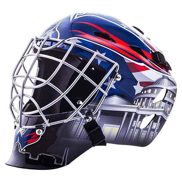 Franklin Sports Franklin Sports Washington Capitals Goalie Mask for Kids - Youth NHL Street Hockey Gear