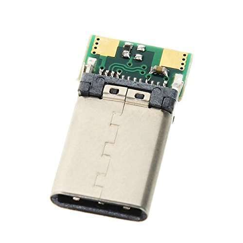 Chenyang USB C DIY Connector 24Pin Male Plug - USB 3.1 Type C Repair Adapter with PCB Board