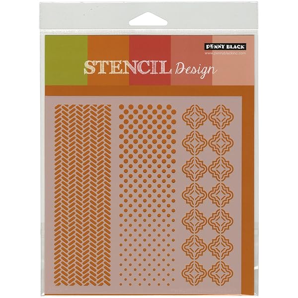 Penny Black Shop Penny Black 25-014 Oscillations Stencil for Stunning Craft Projects - Fast Shipping!