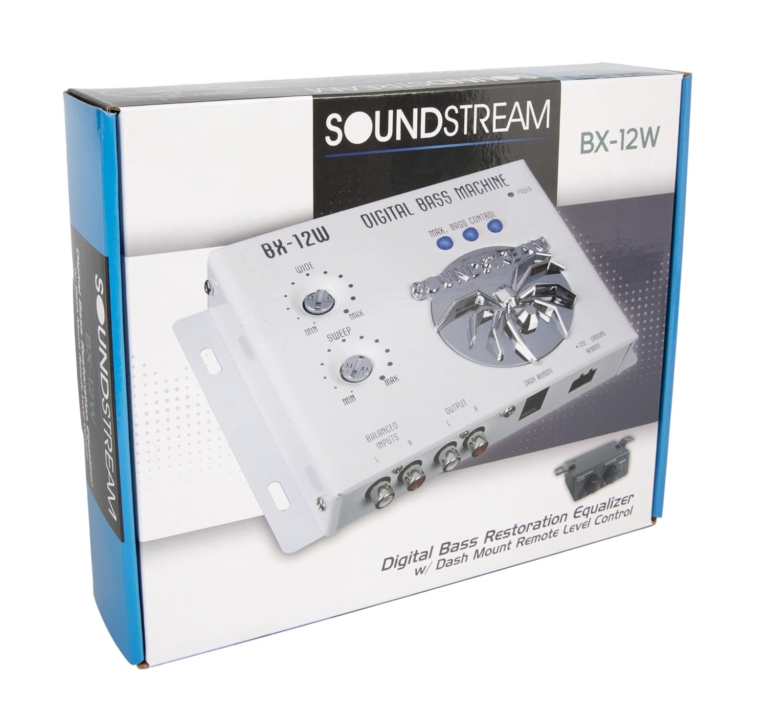 Soundstream Soundstream BX-12W Digital Bass Processor with Remote Control for Enhanced Audio Experience in White - View 7 of 7