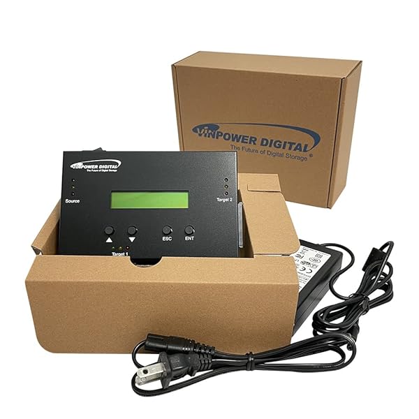 Vinpower Digital Vinpower Digital SATA Hard Disk Drive and Solid State Drive Clone Duplicator with DOD Level Eraser for 2.5 and 3.5 Inch Drives - View 5 of 10