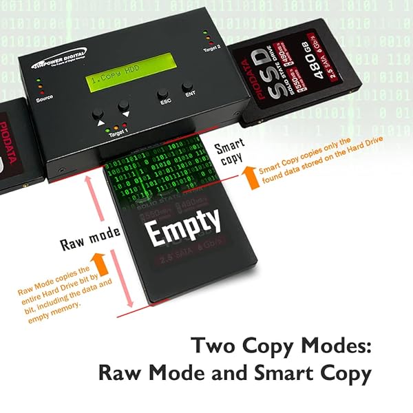 Vinpower Digital Vinpower Digital SATA Hard Disk Drive and Solid State Drive Clone Duplicator with DOD Level Eraser for 2.5 and 3.5 Inch Drives - View 6 of 10