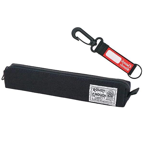 RE ROUGH ENOUGH Rough Enough Small Slim Pencil Pouch Case for School Office Stationary Supplies for Kids and Adults
