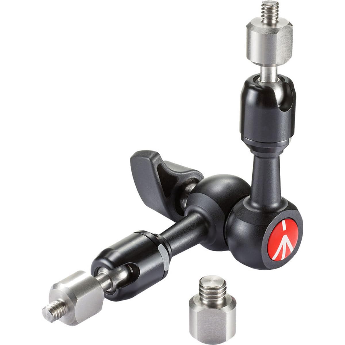 Manfrotto 5.9 Inch 244 Micro Friction Arm with Quarter Inch Attachments and Three Eight Adaptor