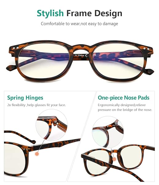 Eyekepper Eyekepper Blue Light Blocking Reading Glasses Vintage Tortoise for Men and Women - View 3 of 7