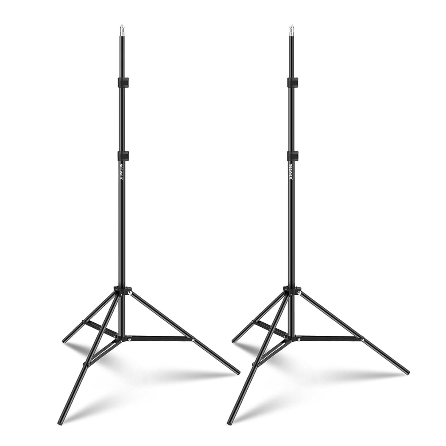NEEWER 7 Feet Aluminum Alloy Photography Light Stand Tripod for Video Portrait Lighting Reflectors Soft Boxes Umbrellas Backgrounds 2 Pieces