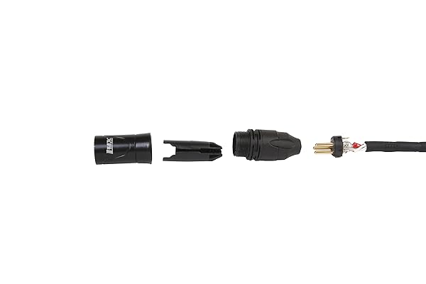 LyxPro LyxPro 10 Ft XLR Male to 1/4 TRS Star Quad Microphone Cable High End Quality Sound Clarity Extreme Low Noise Black - View 8 of 11
