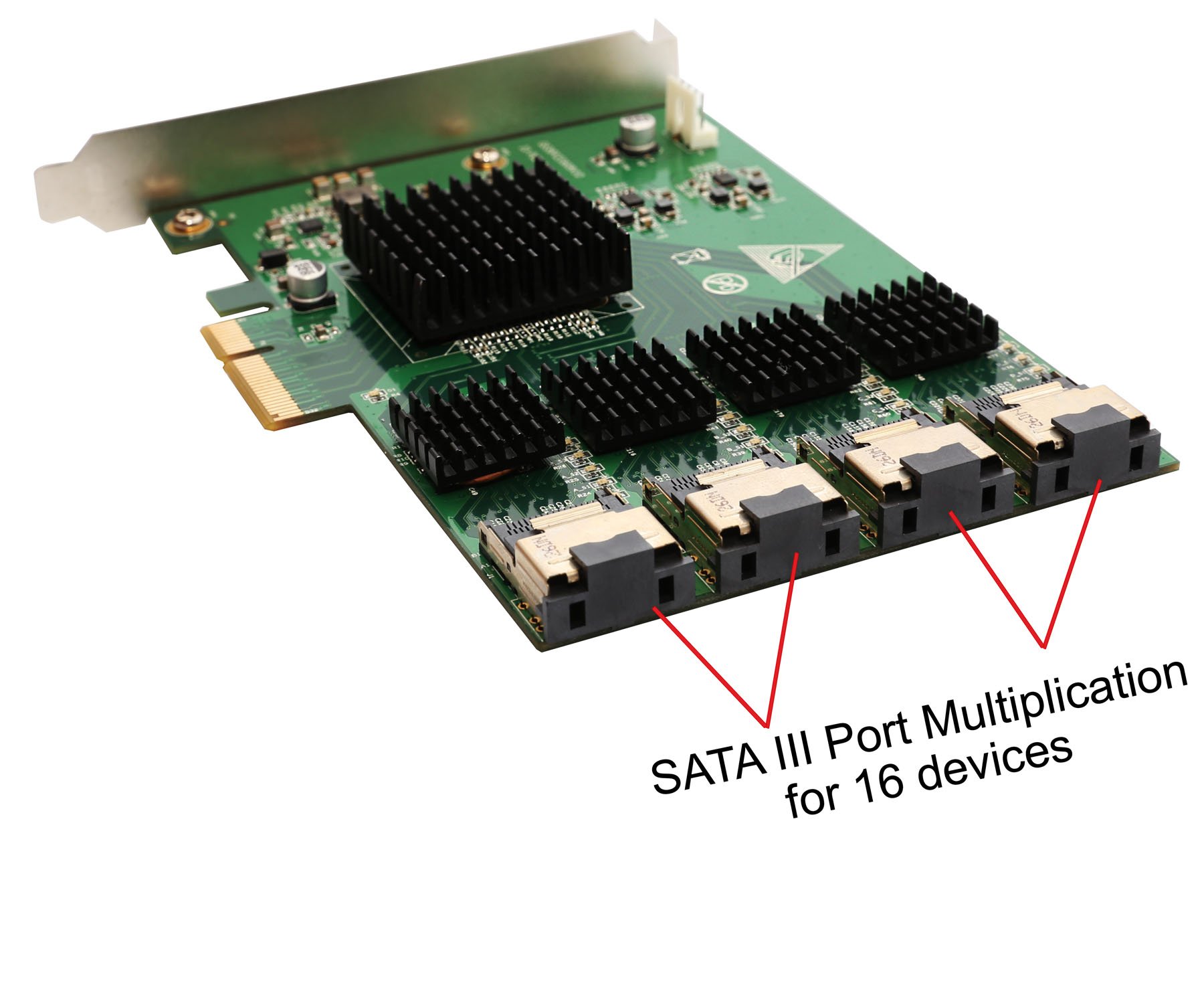 IO Crest 16 Port SAS PCIe 2.0 X4 Controller Card for High Performance Storage Solutions - View 5 of 7