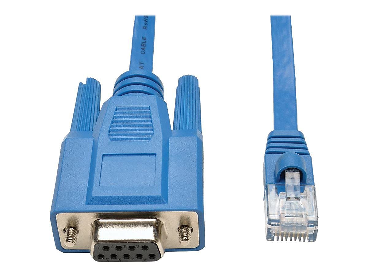 TRIPP LITE RJ45 to DB9F Cisco Serial Console Port Rollover Cable P430-006 Blue for Fast Data Transfer and Connectivity