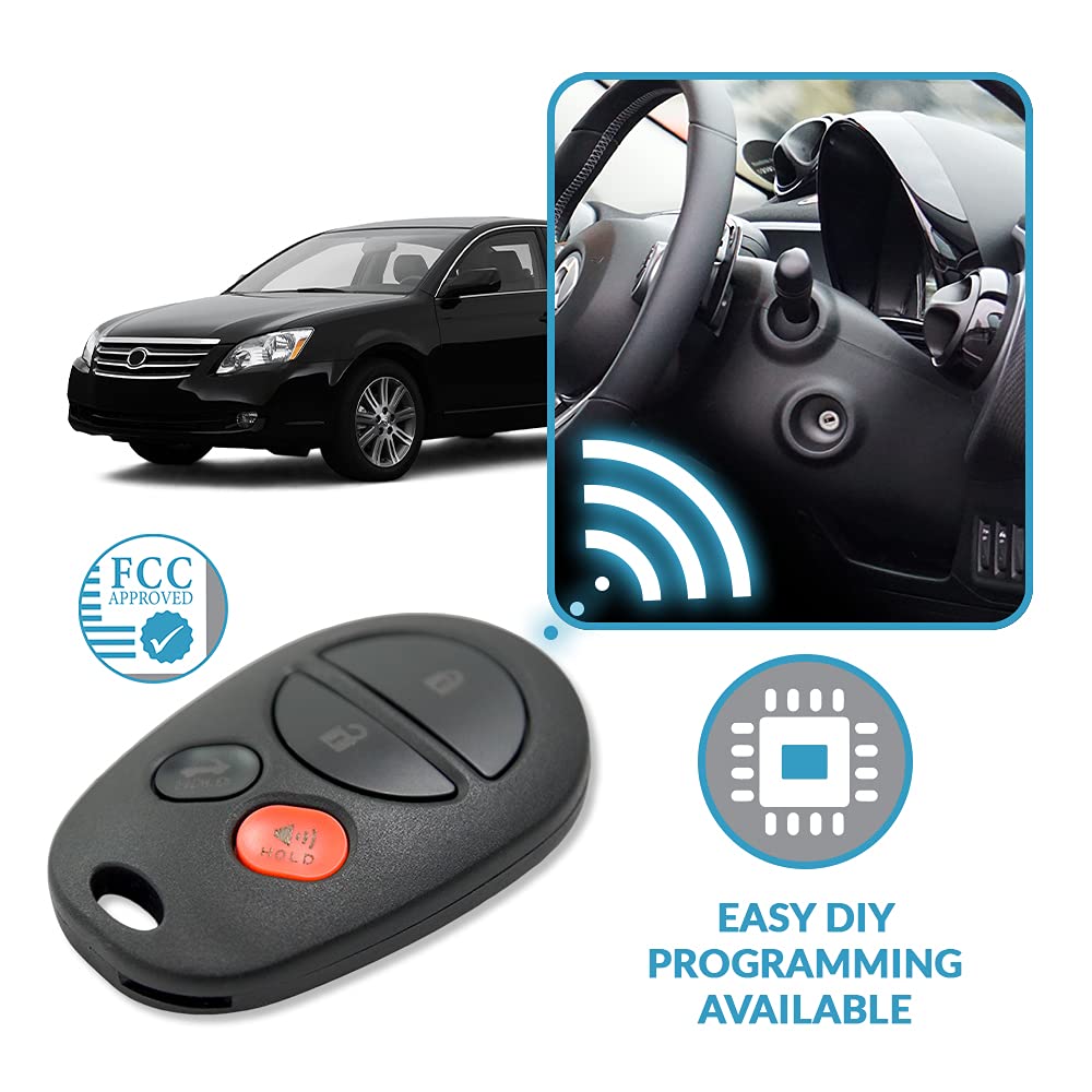 Keyless2Go Replacement Keyless Entry Remote Car Key Fob 4 Button FCC GQ43VT20T for Easy Access and Convenience - View 5 of 6