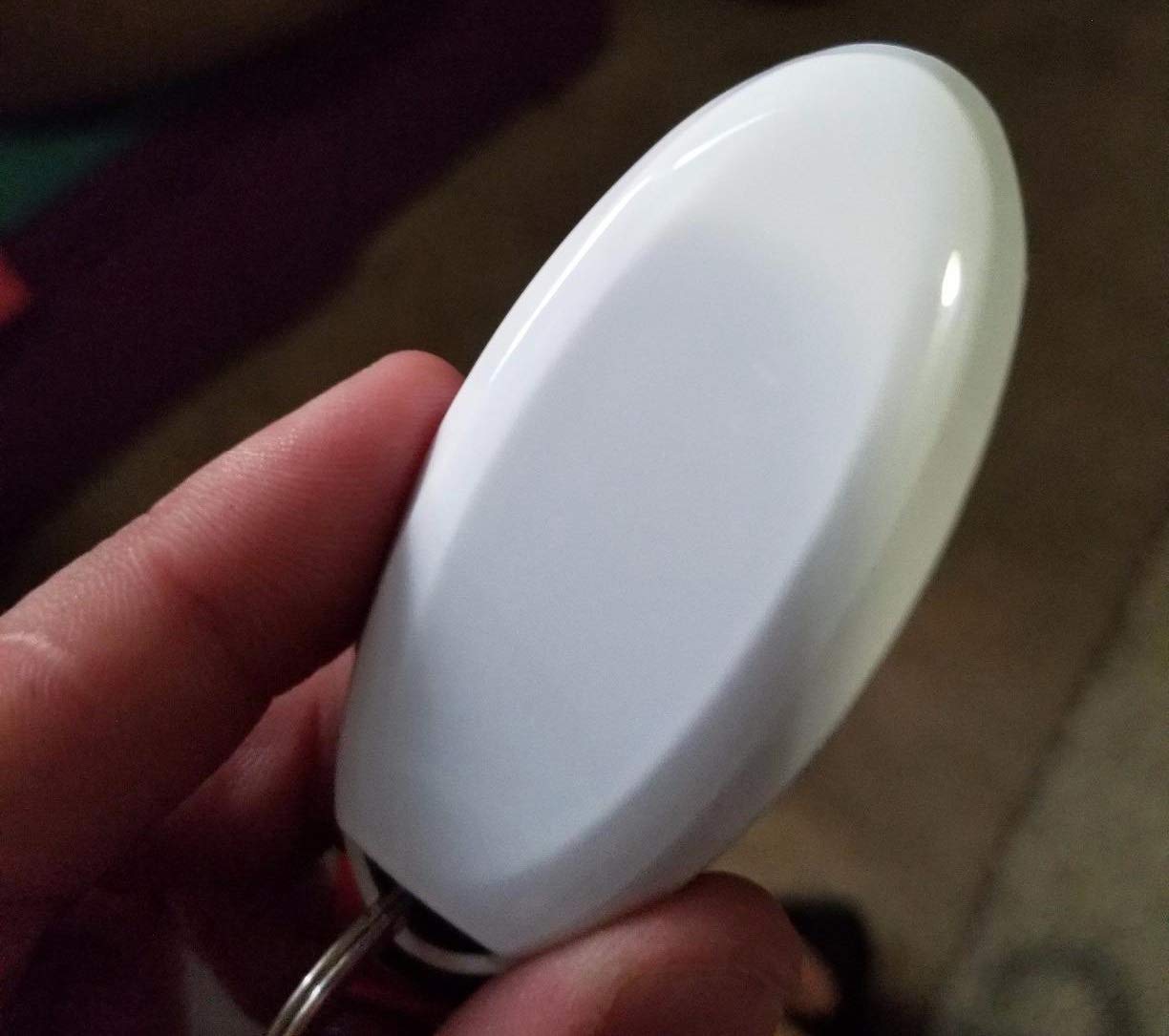 iJDMTOY Gloss Metallic White Smart Key Fob Shell for Nissan Armada Rogue GT-R Murano Pathfinder Sentra Leaf Titan 4-Button Compatible - View 6 of 8