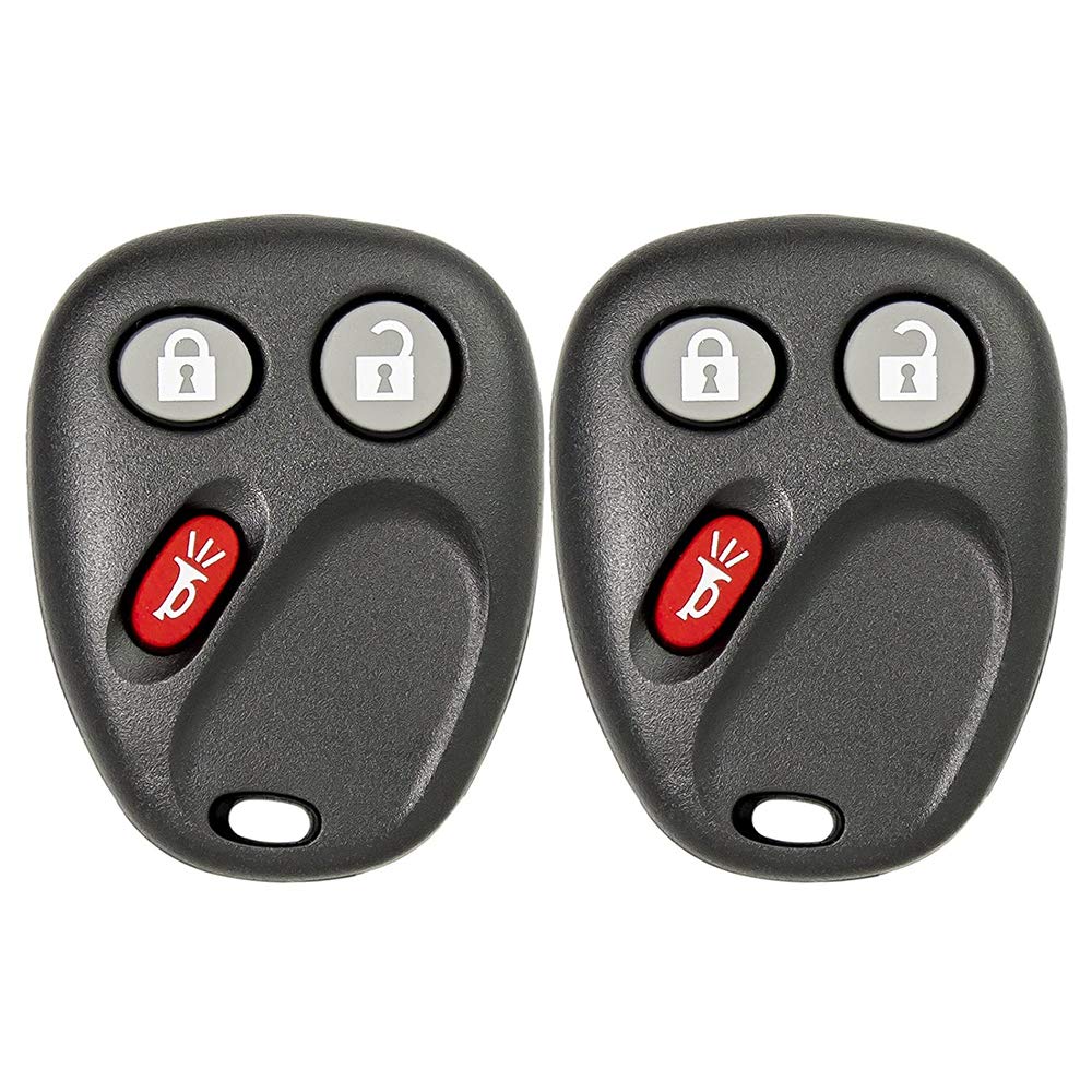 Keyless Entry 3 Button Remote Car Key Fobs for Select GM with Free DIY Programming Guide