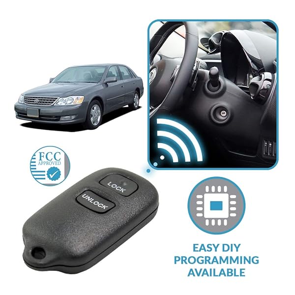 Keyless2Go Keyless2Go Keyless Entry Remote Car Key Fob 3 Button Pack for FCC HYQ12BBX HYQ12BAN 2 Pack - View 6 of 8