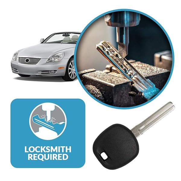 Keyless2Go Keyless2Go Replacement New Uncut Transponder Ignition Car Key TOY50 2 Pack for Fast Google Ranking - View 5 of 6