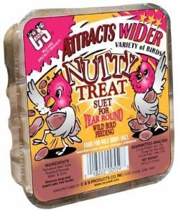C&S Delicious Suet Cake: Nutty Treat for Birds - 11.75 oz | Perfect for Winter Feeding