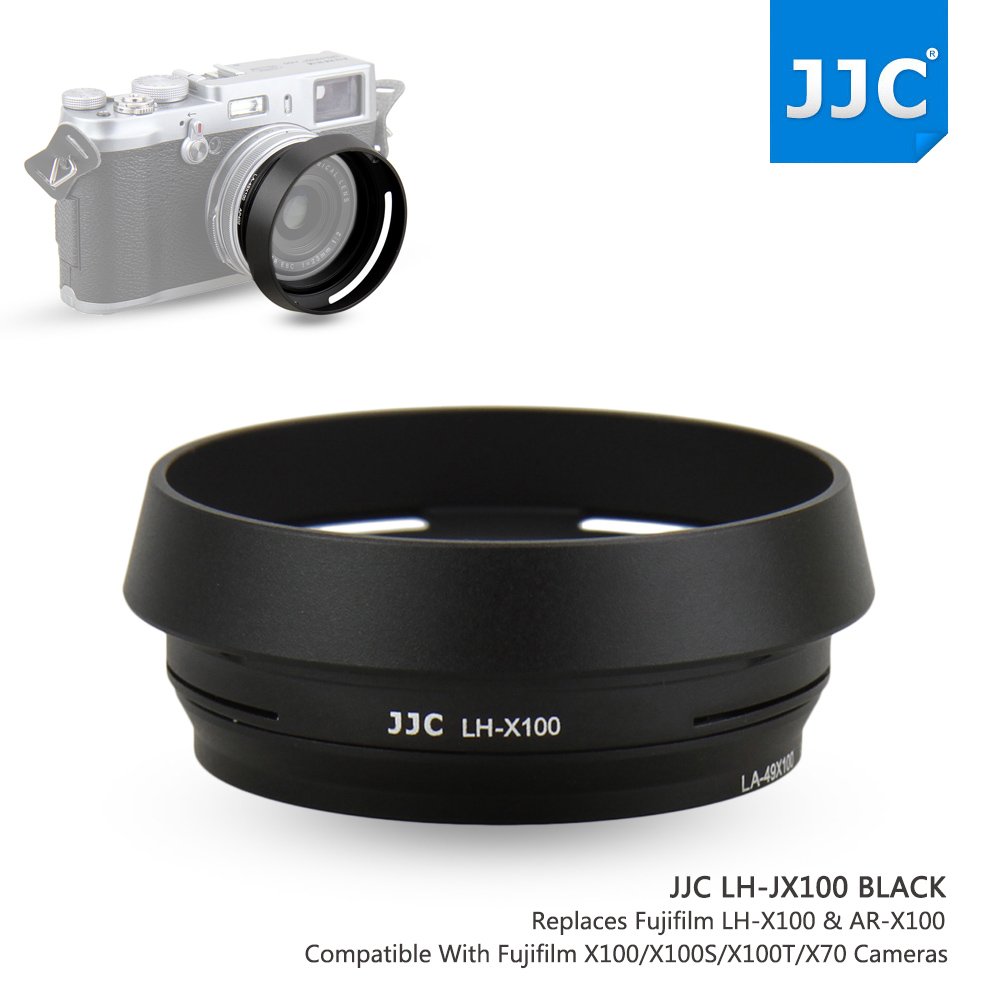 JJC JJC Metal Lens Hood Shade Protector with 49mm Filter Adapter for Fujifilm X100 Series Replaces LH-X100 and AR-X100 Black - View 2 of 8