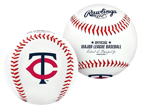 Rawlings Buy Rawlings MLB Minnesota Twins Team Logo Baseball - Official White Baseball for Collectors & Fans