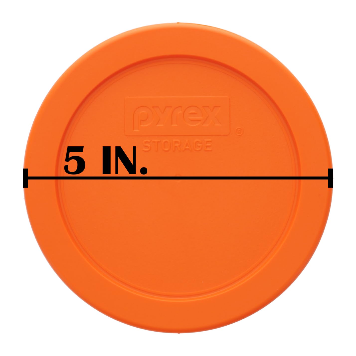 Pyrex Pyrex 7200PC Round 2 Cup Orange Storage Lid for Glass Bowls Genuine 4 Pack Made in the USA - View 7 of 9
