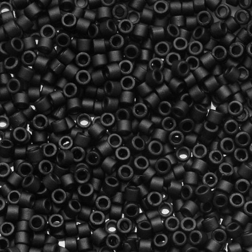 Miyuki Buy Miyuki Delica 11/0 DB310 Opaque Black Matte Seed Beads - 9g Pack for Crafting & Jewelry Making - View 3 of 3