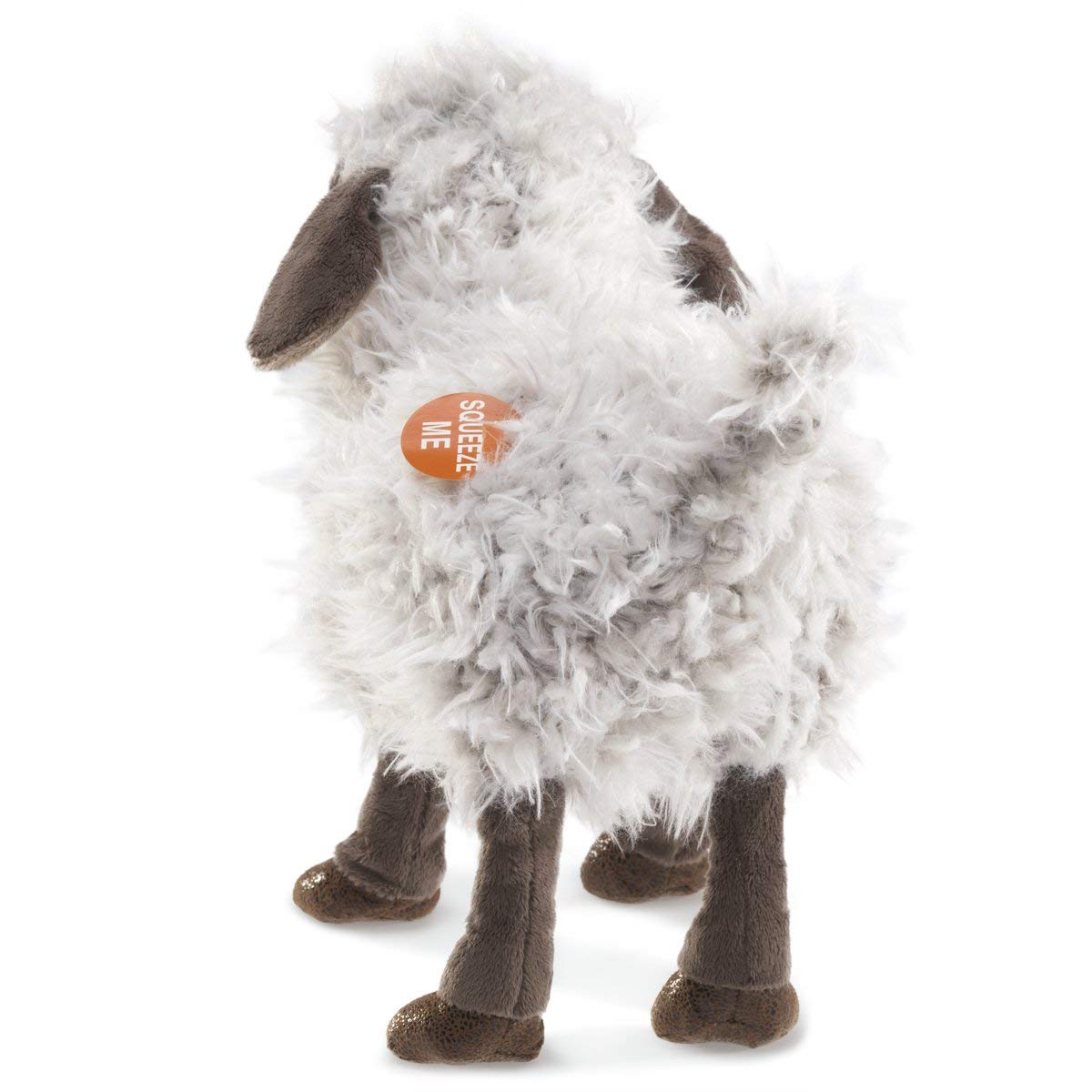 Folkmanis Folkmanis Bleating Sheep Hand Puppet Plush Gray Multicolor for Kids and Adults Perfect for Storytelling and Playtime - View 2 of 2