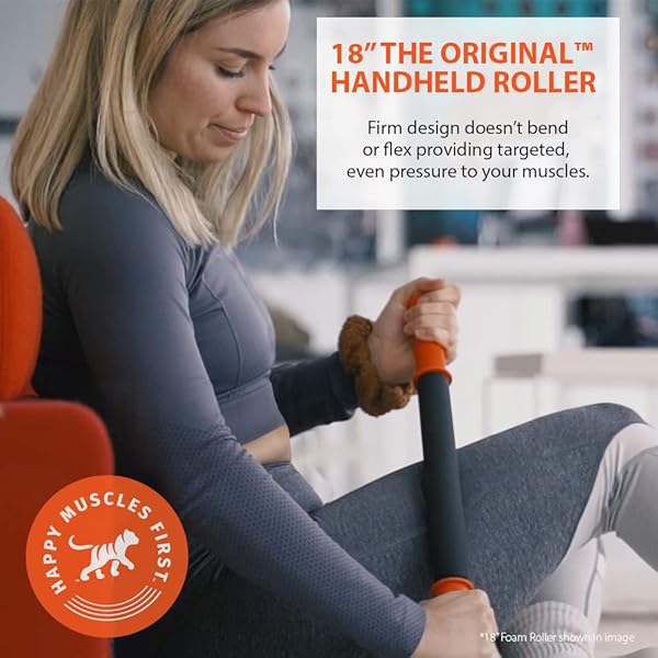 Tiger Tail Tiger Tail 18in Massage Stick - Portable Deep Tissue Roller for Legs, Neck & Back | Myofascial Release Tool Made in USA - View 5 of 10