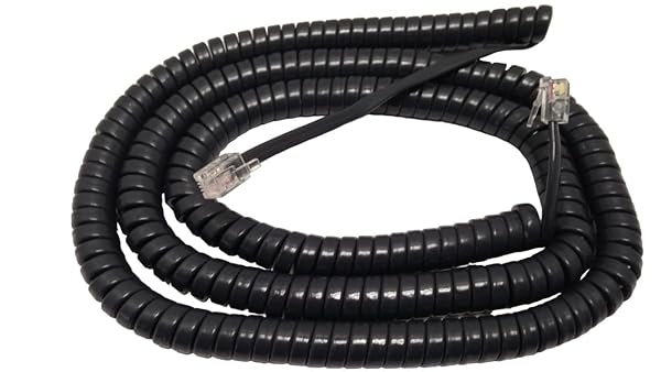 The VoIP Lounge VoIP Lounge 25 Foot Gray Curly Cord for Cisco 7900 Series IP Phones 7902 7905 7906 7910 7911 7912 7940 7941 7960 7961 7962 7965 7970 7971 7975
