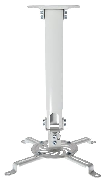VIVO VIVO Universal Extending Ceiling Projector Mount - Height Adjustable, White MOUNT-VP02W for Optimal Projection