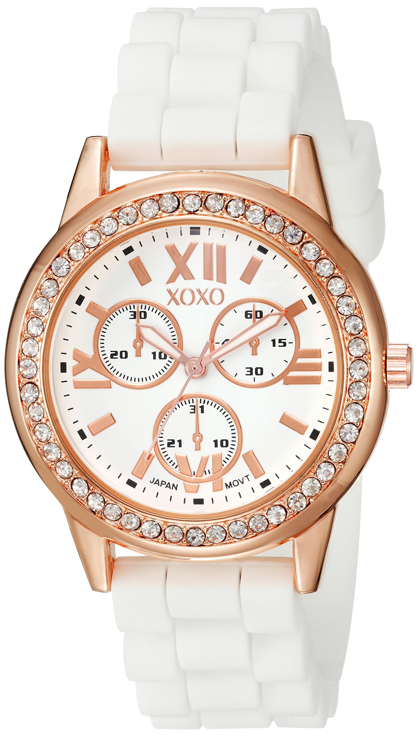 XOXO Women's XO8081 White Analog Quartz Watch Stylish and Elegant Timepiece for Everyday Wear