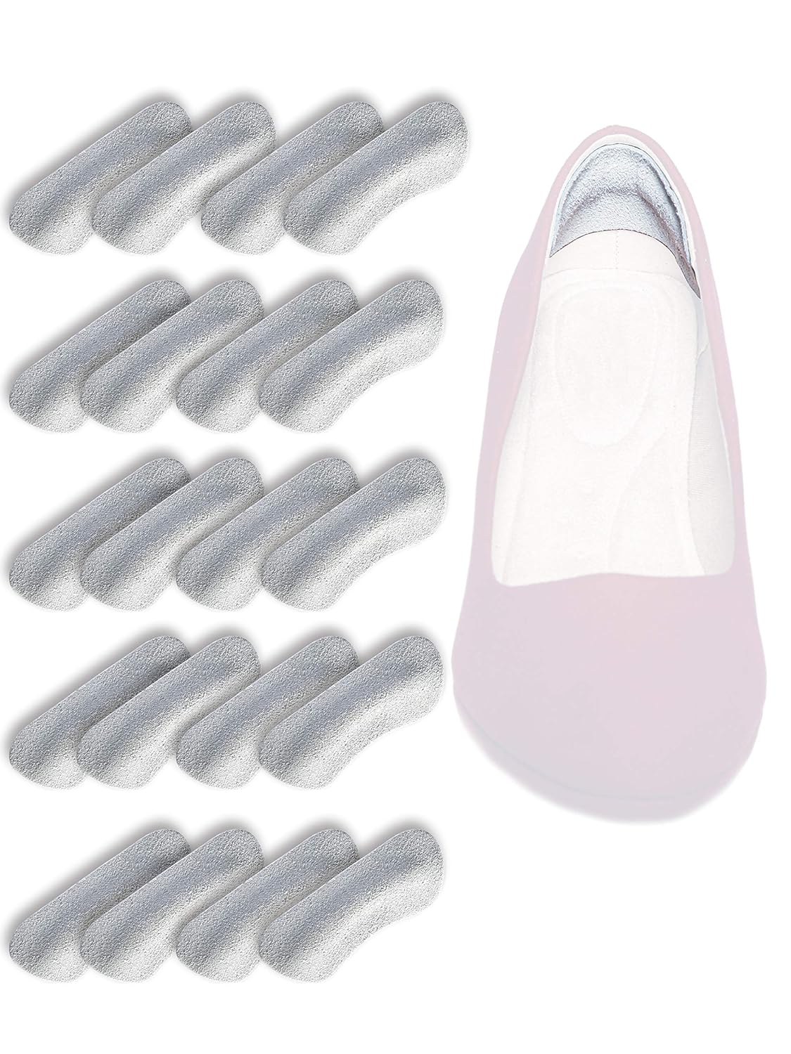 pedag Pedag Stop Suede Leather Heel Grips 10 Pair Soft Cushioning Prevents Blisters German Design for Perfect Shoe Fit