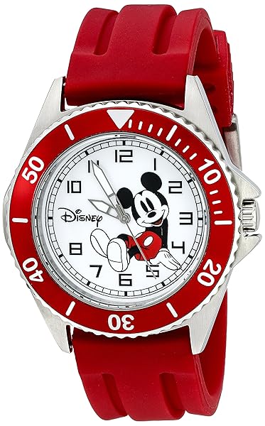 Disney Disney Men's Mickey Mouse Watch Red Band Stylish Timepiece for Fans - View 2 of 8
