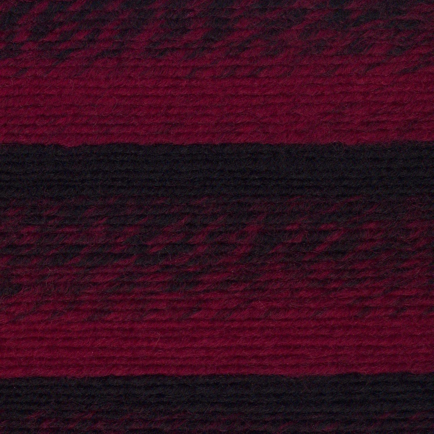 Lion Brand Yarn Lion Brand Yarn Scarfie Bulky Yarn 1 Skein Cranberry Black for Knitting and Crocheting Projects - View 2 of 9