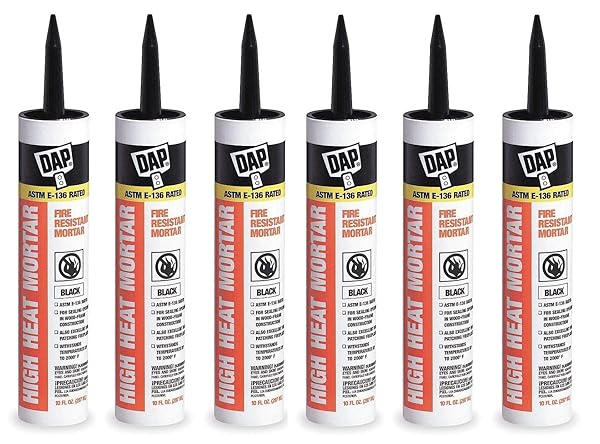 DAP Buy DAP 18854 Stove & Fireplace Mortar (Pack of 6) - High-Quality Heat-Resistant Sealant