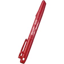 Milwaukee Milwaukee 48-22-3170 INKZALL Red Fine Point Markers - Durable, Vibrant Red Ink for Precision Marking - View 4 of 4