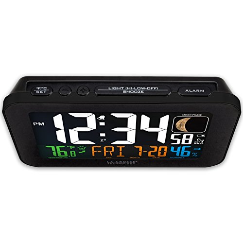 La Crosse Technology Buy La Crosse Technology 617-1485B Atomic Color Alarm Clock with USB Charging - Fast Shipping & Best Price! - View 3 of 6