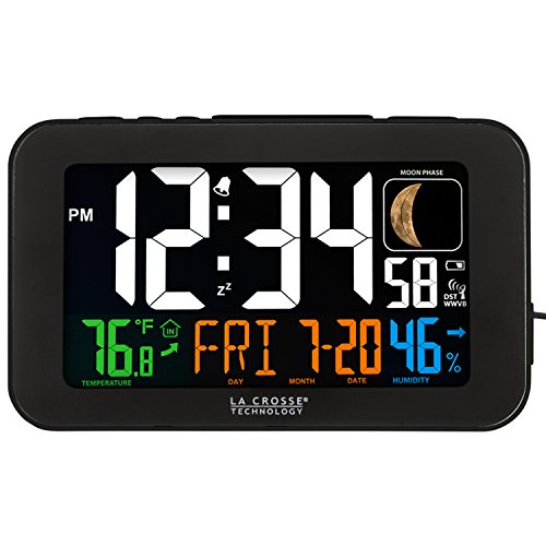 La Crosse Technology Buy La Crosse Technology 617-1485B Atomic Color Alarm Clock with USB Charging - Fast Shipping & Best Price! - View 2 of 6