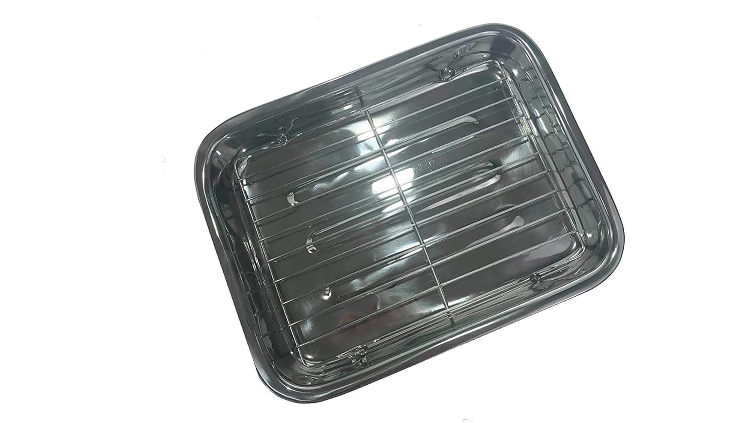 Star Dist Professional Kitchen Quality Stainless Steel Roaster Lasagna Pan Casserole Dish with Roasting Rack for Holiday Meals - View 4 of 6