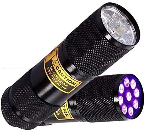 Bright Eyes Bright Eyes 2-Pack Best Black Light UV Pet Urine Stain Detector Head Lice Bed Bug Revealer Aluminum 9 LED - View 2 of 5