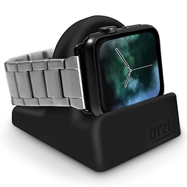 Orzly Orzly Compact Stand for Apple Watch Charger with Cable Management Compatible with Series 1 2 3 4 38mm 40mm 42mm 44mm Black - View 9 of 10