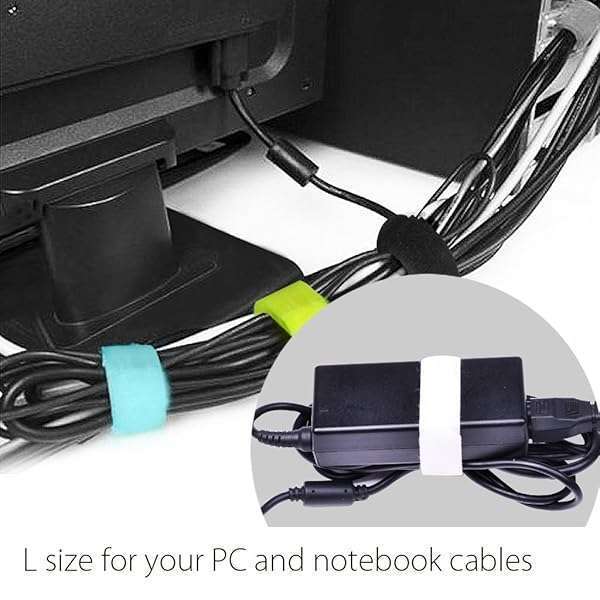 Avantree Avantree 20-Pack Reusable Cord Organizers: Cable Ties for Earbuds, Electronics & PC - 3 Sizes, 5 Colors - View 4 of 8