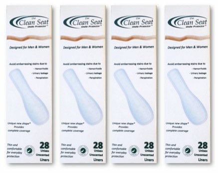 The Clean Seat The Clean Seat 4 Pack Unscented Complete Coverage for Men and Women 112 pcs