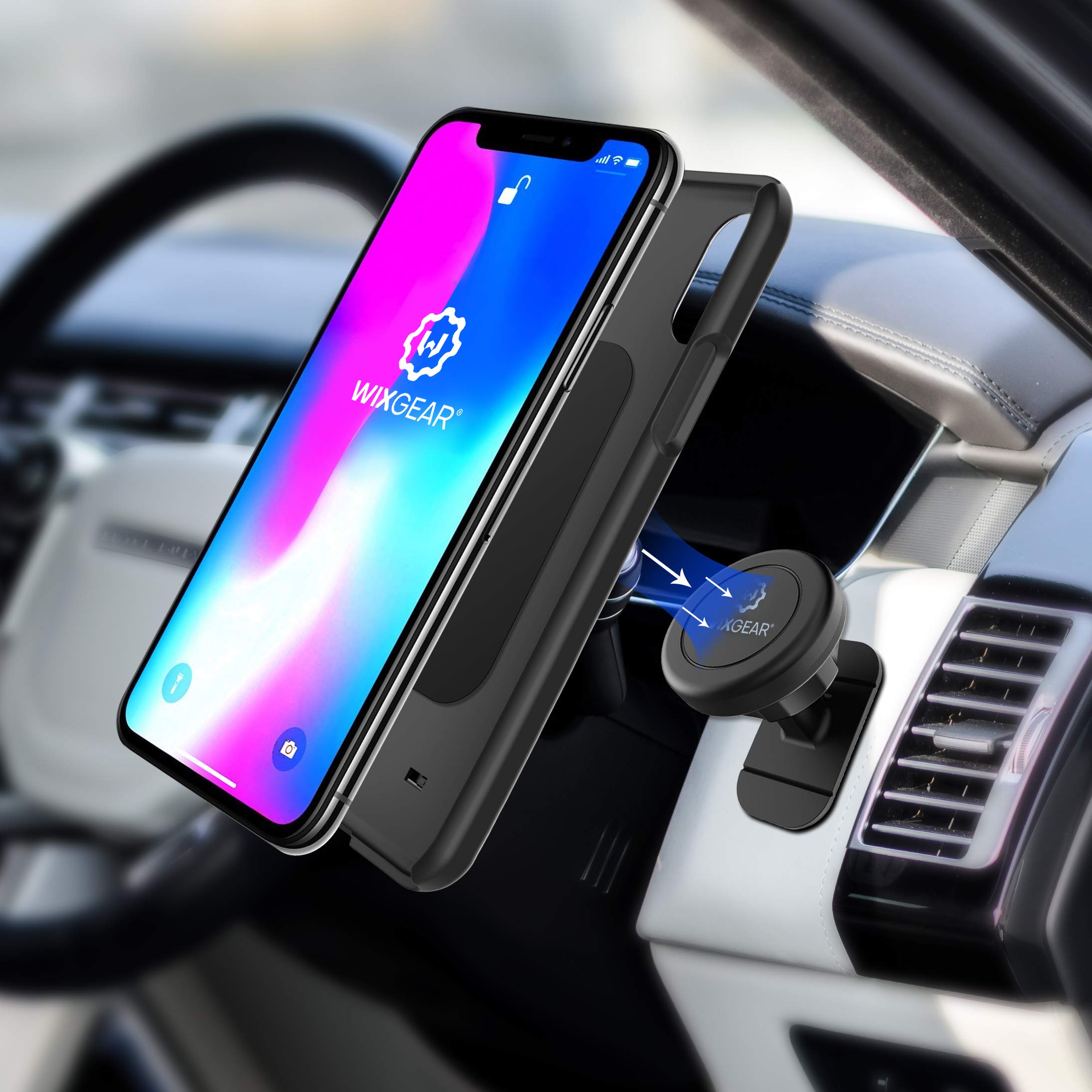 WizGear Universal Dashboard Magnetic Car Mount Holder for Cell Phones and Mini Tablets - View 2 of 7