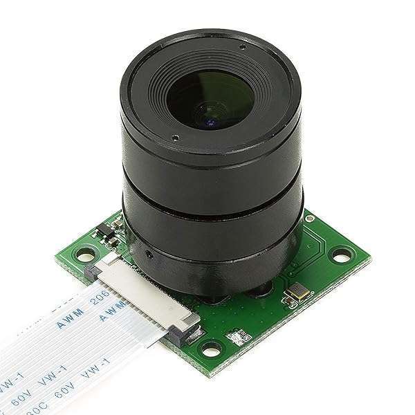 Arducam 5MP Camera Module for Raspberry Pi 5, 4, 3 with Interchangeable CS Mount Lens - 1080P OV5647
