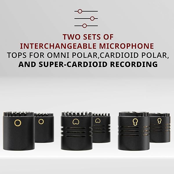 LyxPro LyxPro SDPC-2 Stereo Pair Pencil Condenser Microphones with Interchangeable Omni Cardioid Super Cardioid Capsules - View 4 of 9