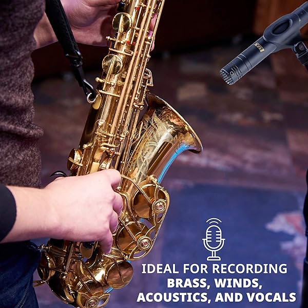 LyxPro LyxPro SDPC-2 Stereo Pair Pencil Condenser Microphones with Interchangeable Omni Cardioid Super Cardioid Capsules - View 8 of 9